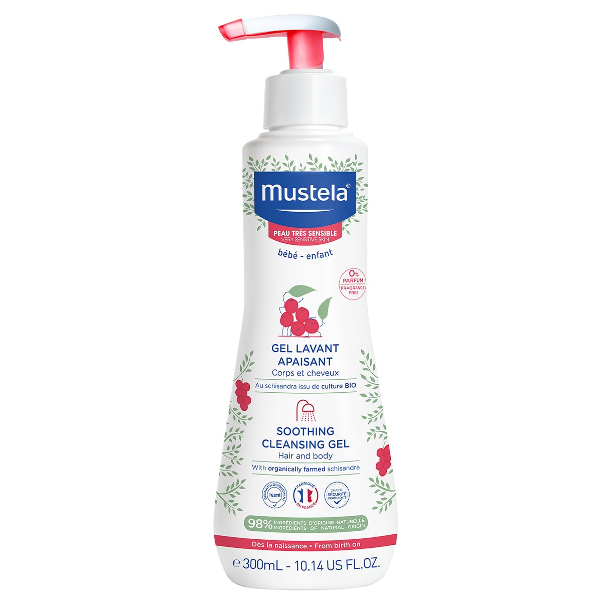 Mustela Soothing Cleansing Gel Fragrance Free 300Ml