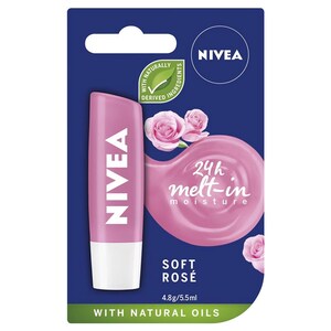 Nivea Soft Rose Lip Balm 4.8G