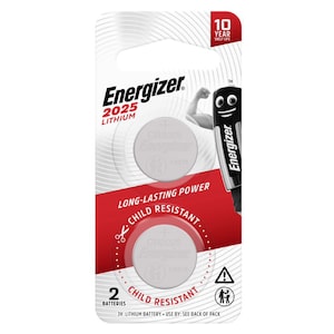 Energizer Lithium Battery Cr2025 2 Pack