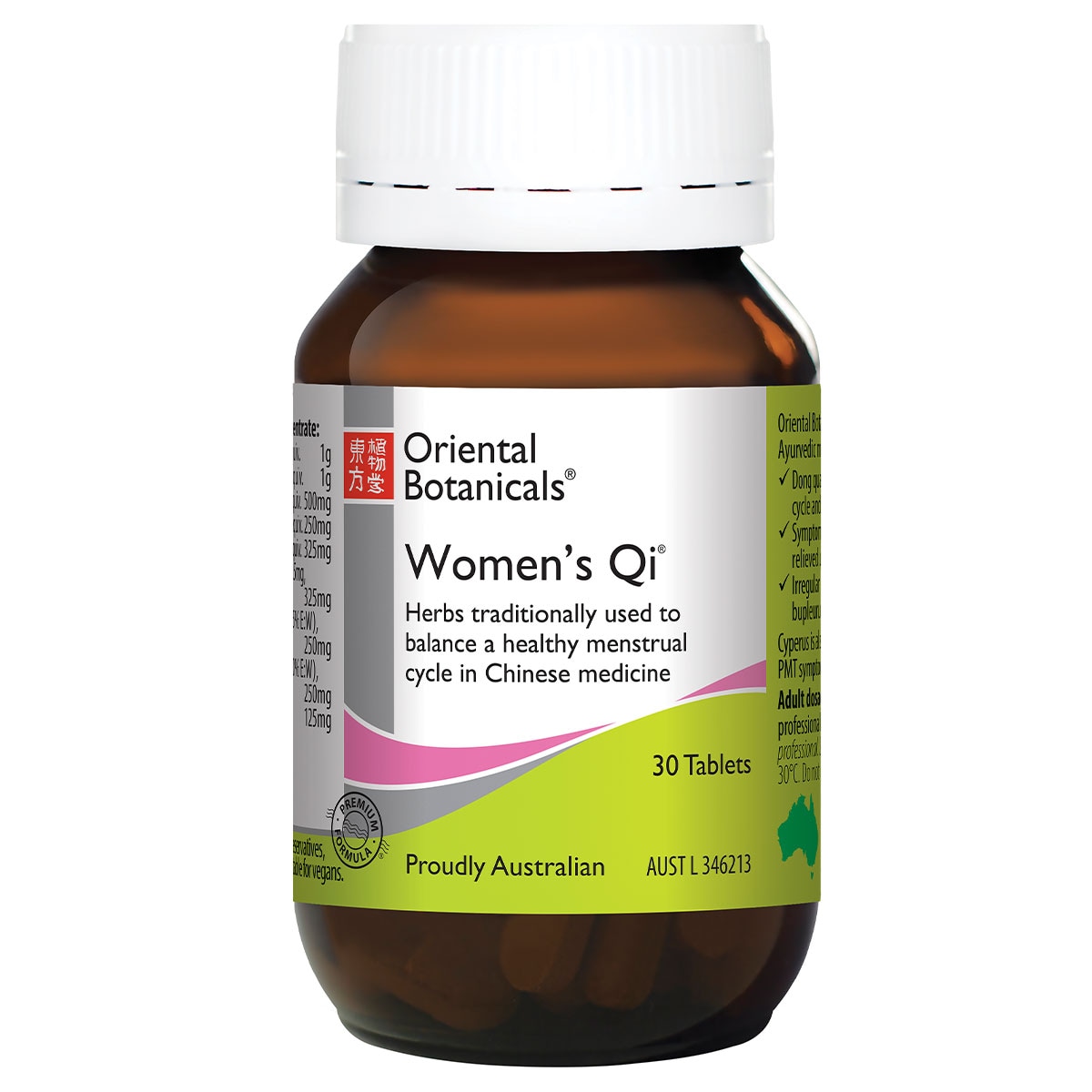 Oriental Botanicals Womens Qi 30 Tablets (New Formula)