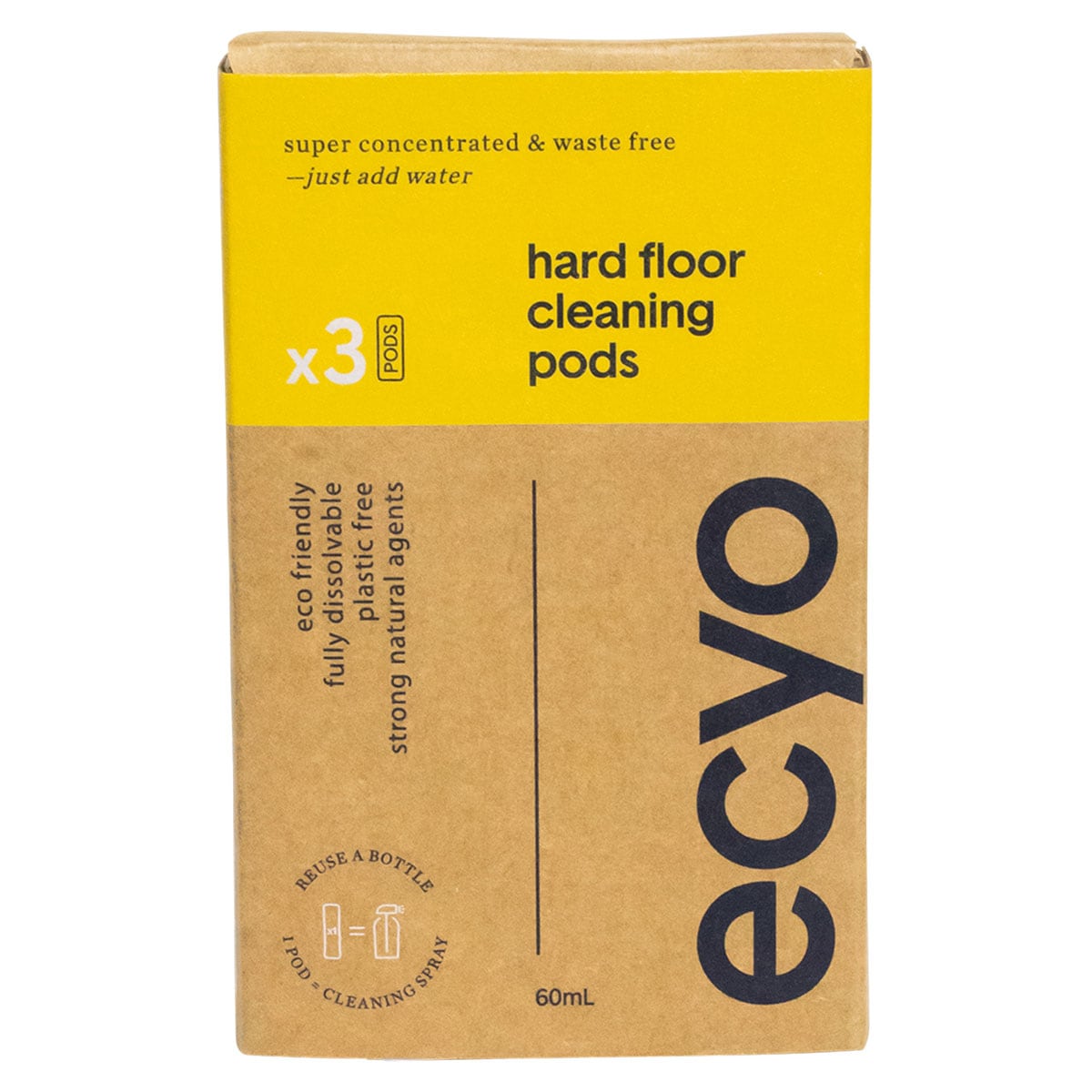 Ecyo Hard Floor Cleaning Pods 3 Pack