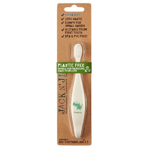 Jack N Jill Childrens Biodegradable Toothbrush Dino 1 Brush