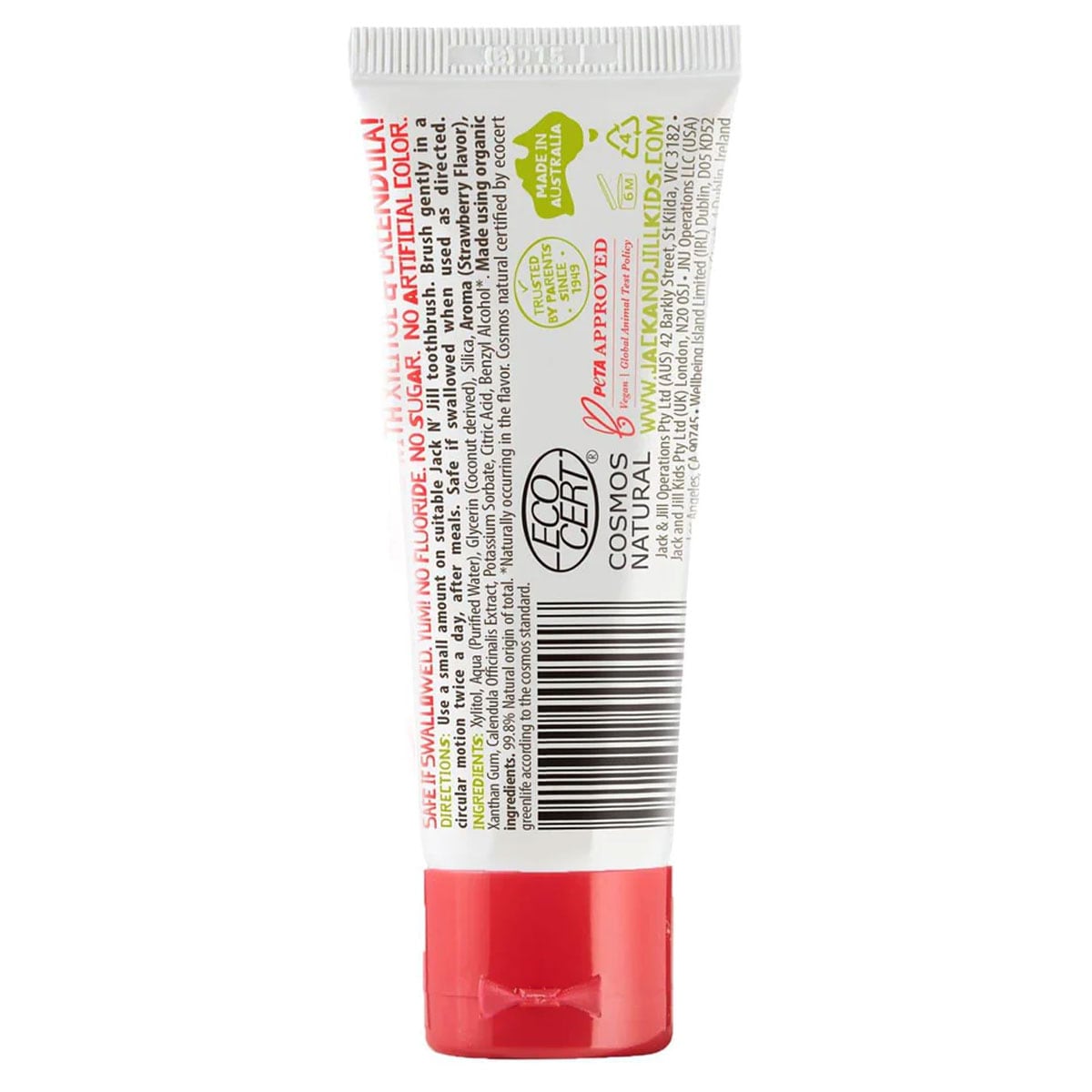 Jack N Jill Childrens Toothpaste Strawberry 50G