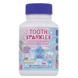 Jack N Jill Tooth Sparkles Tooth Cleaning Calcium Chews 60 Tablets