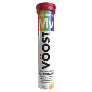 Voost Multivitamin + Minerals Orange Flavour 20 Effervescent Tablets