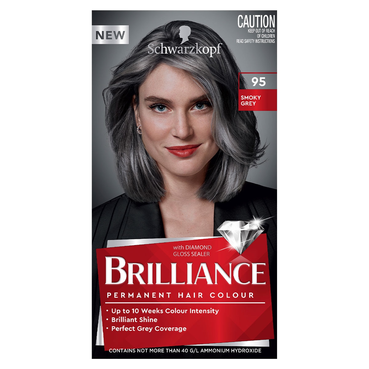 Schwarzkopf Brilliance Permanent Hair Colour 95 Smoky Grey