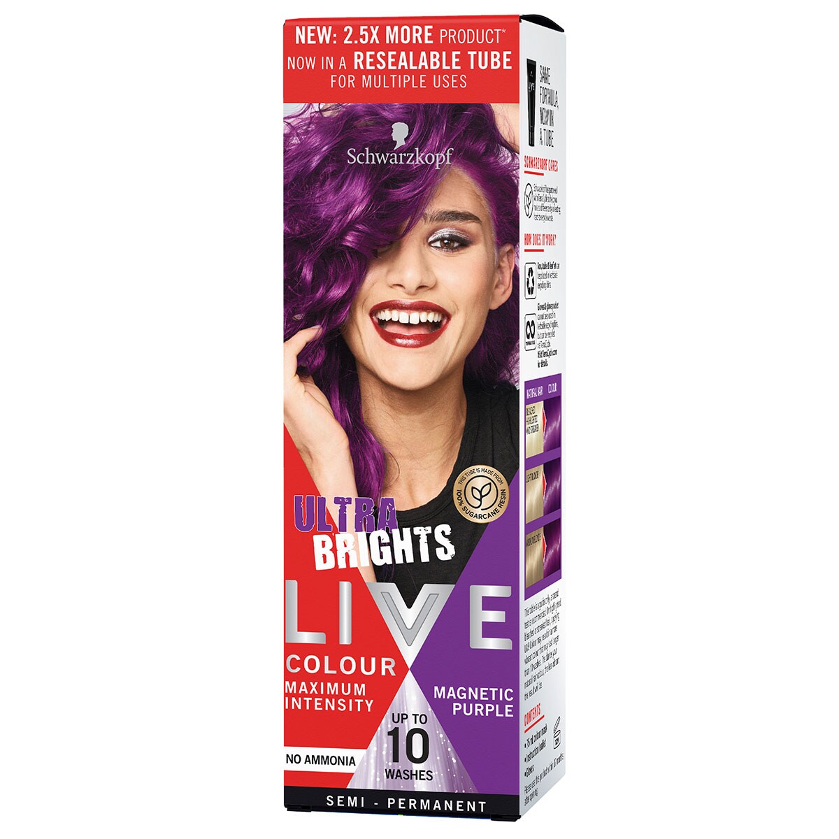 Schwarzkopf Live Colour Ultra Brights Magnetic Purple 75Ml