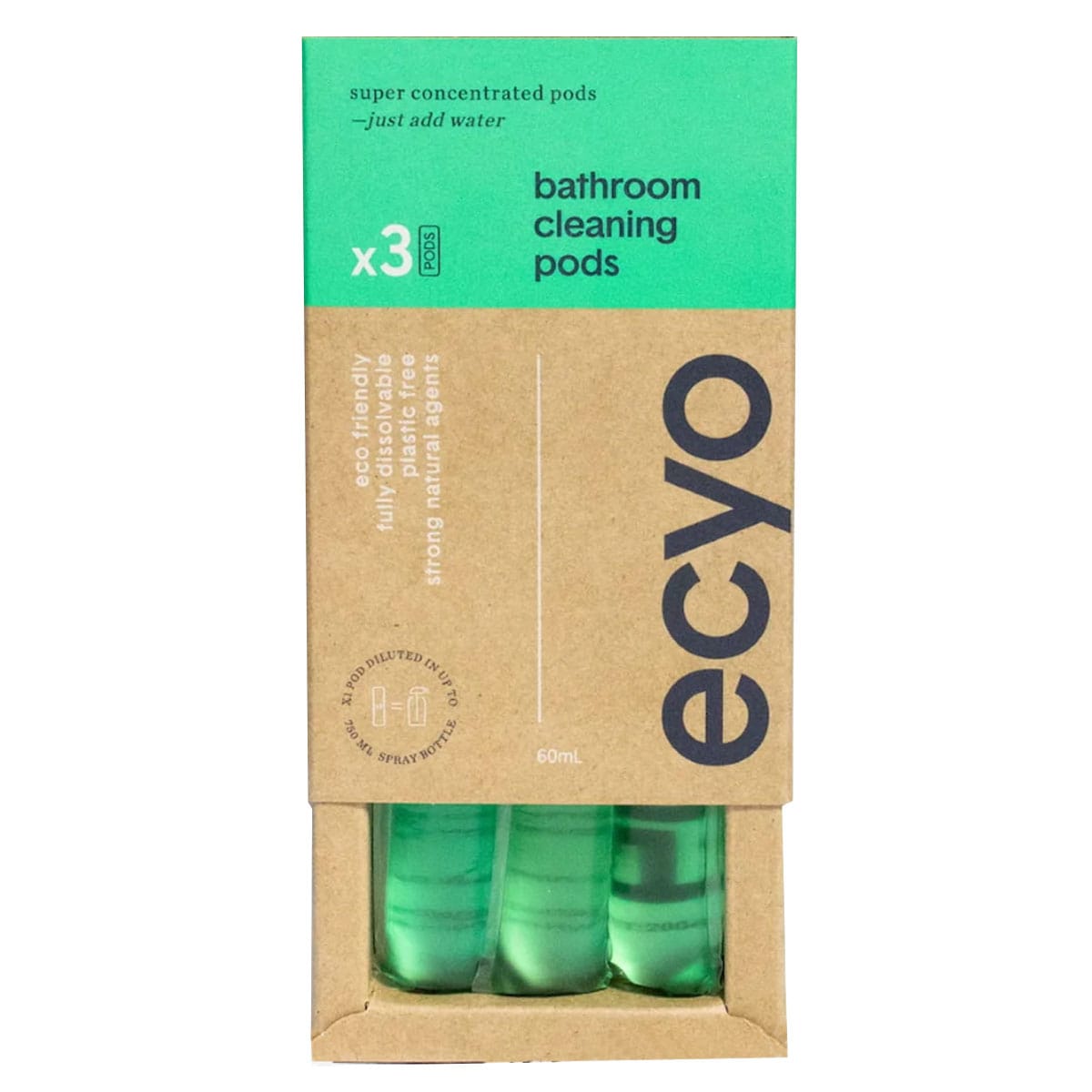 Ecyo Bathroom Cleaning Pods 3 Pack