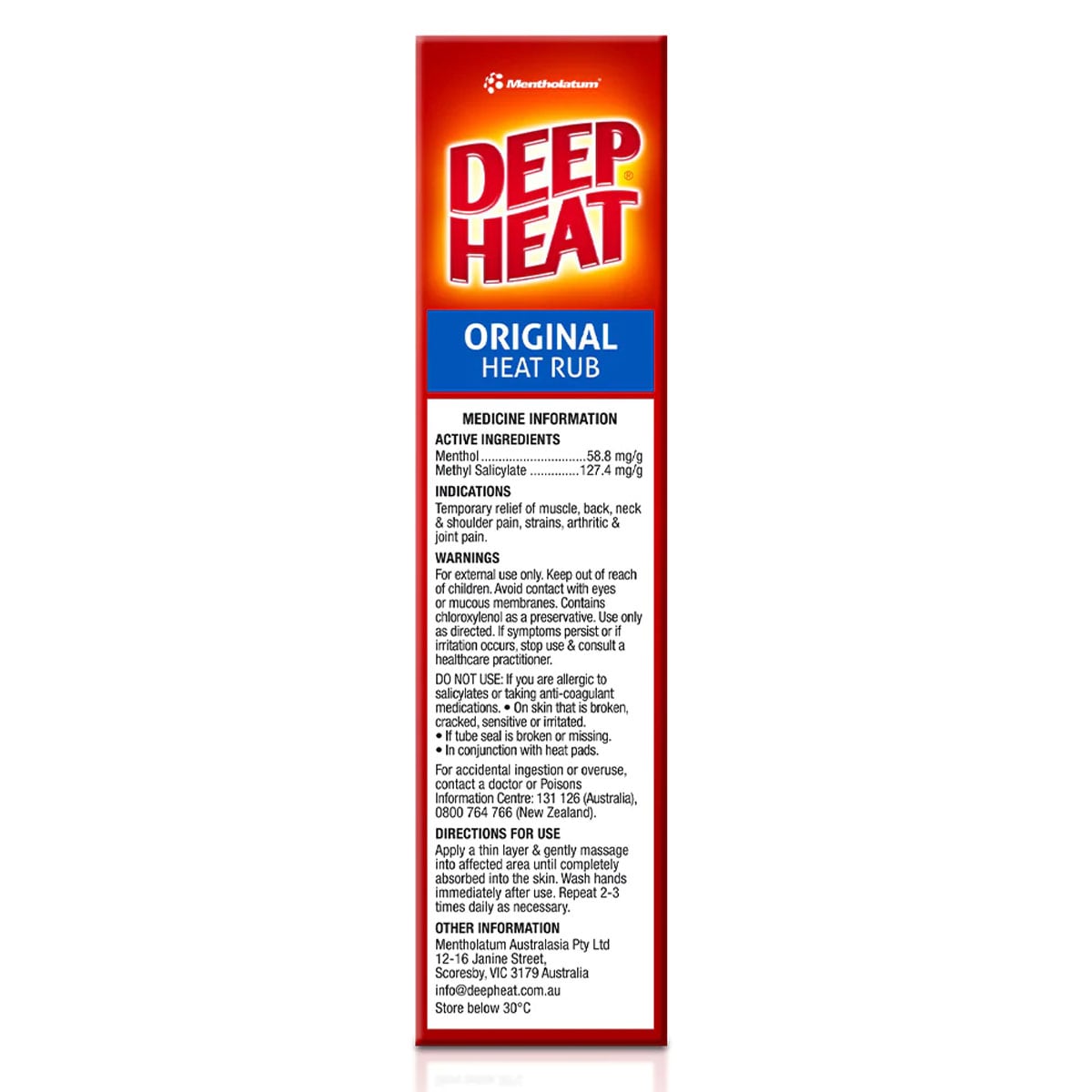 Deep Heat Original Heat Rub Pain Relief 50G