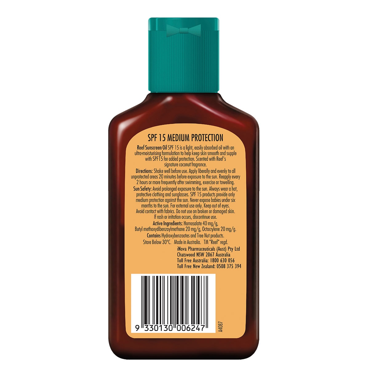 Reef Coconut Sunscreen Oil Spf15 125Ml