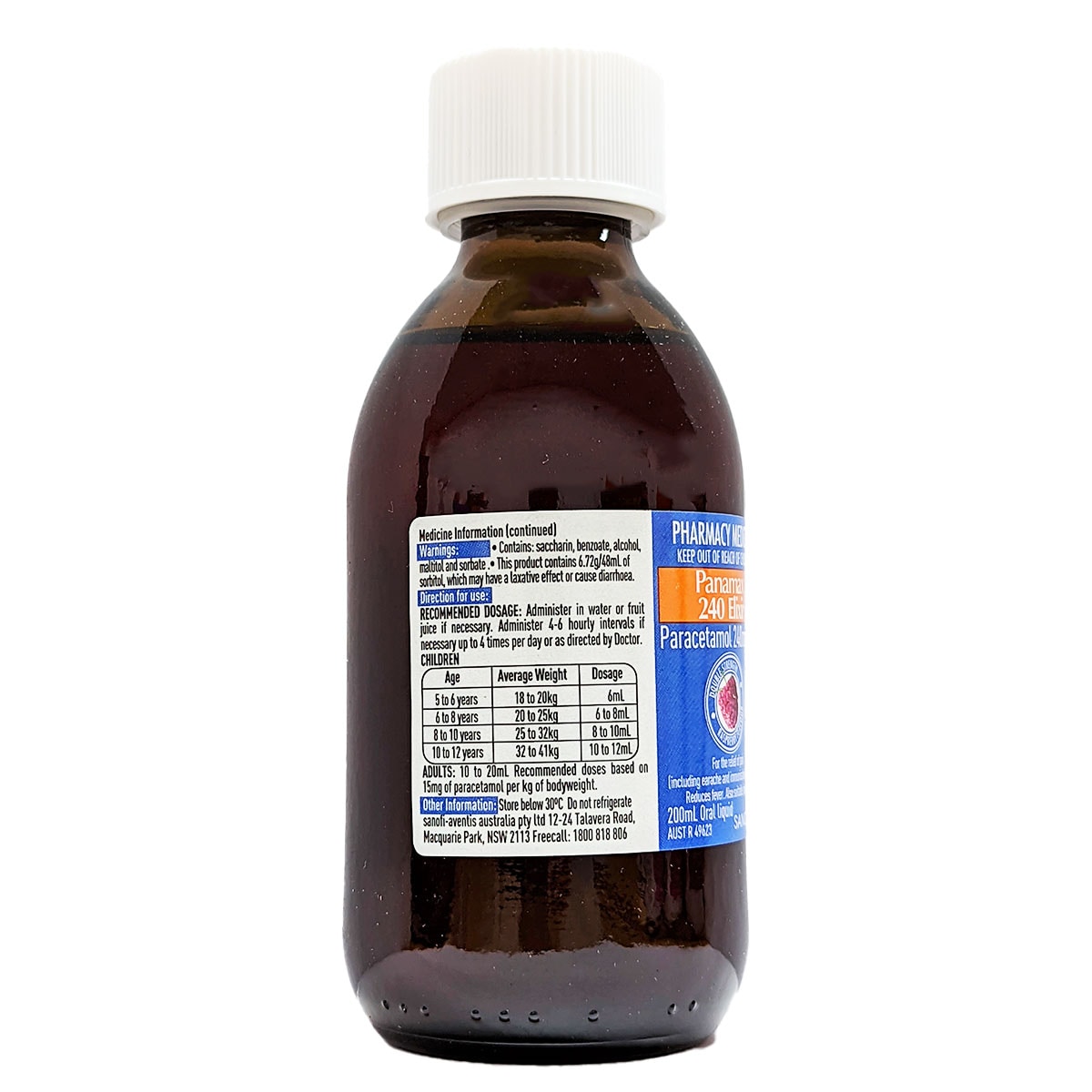 Panamax Elixir Pain Relief 200ml