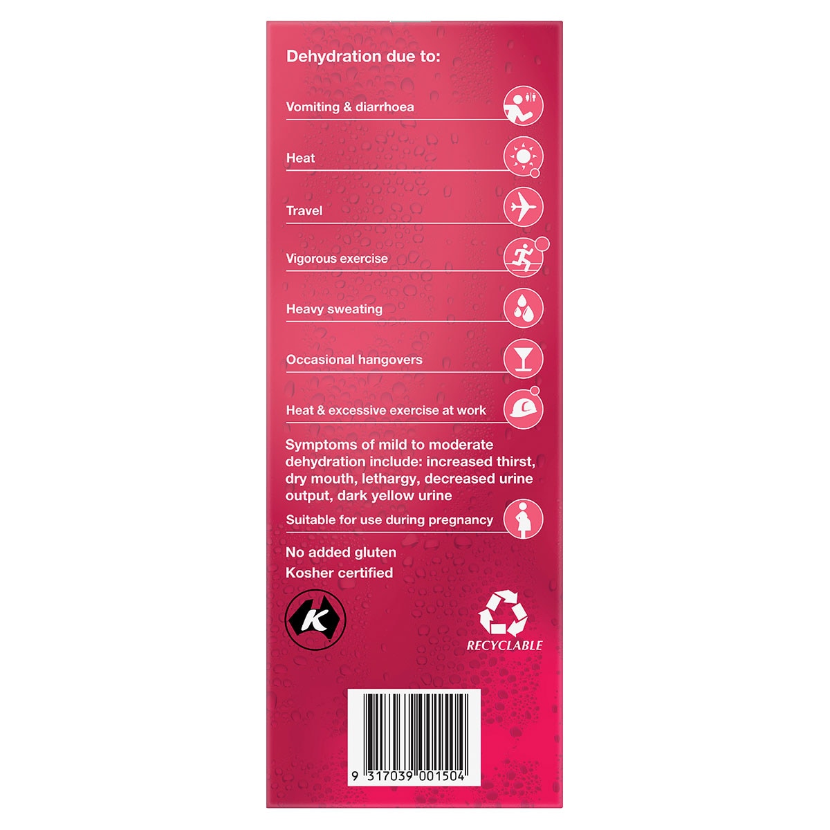 Hydralyte Strawberry Kiwi Flavour Electrolyte Ice Blocks 16 Pack