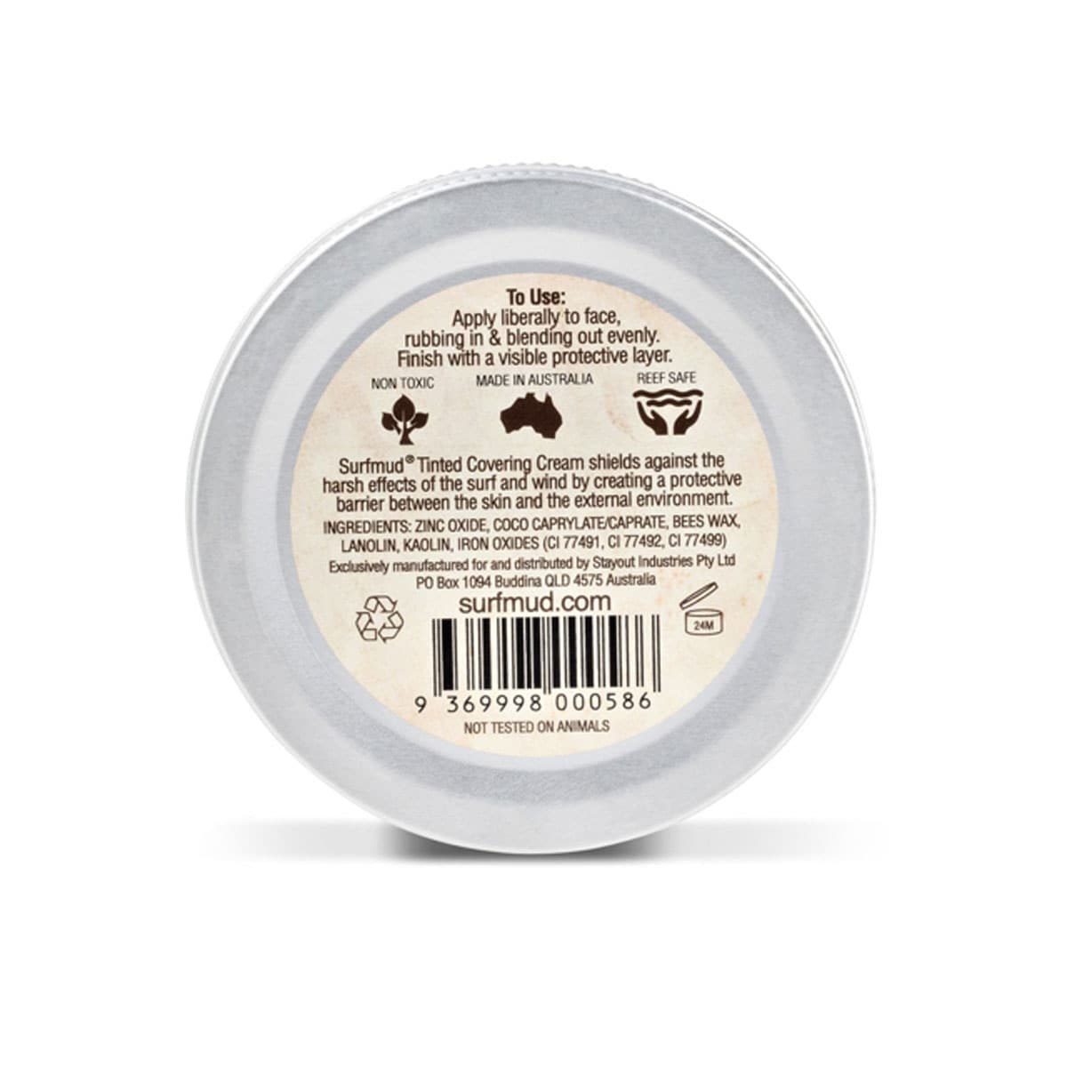 Surfmud Natural Zinc Tinted Covering Cream 45G