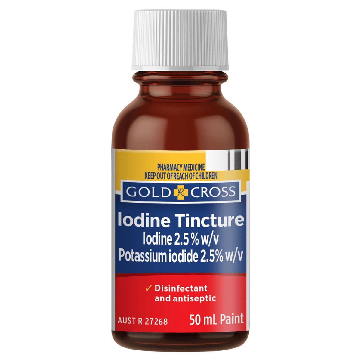 Gold Cross Iodine Tincture 50Ml