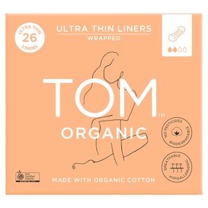 Tom Organic Cotton Ultra Thin Liners 26 Pack