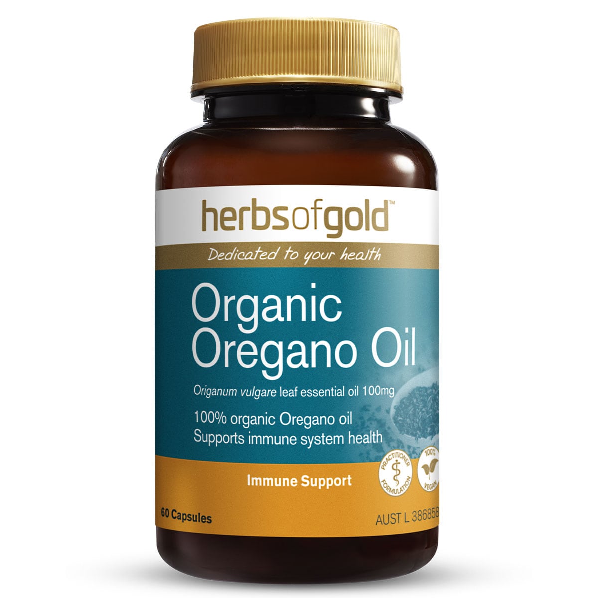 Herbs Of Gold Organic Oregano Oil 60 Capsules