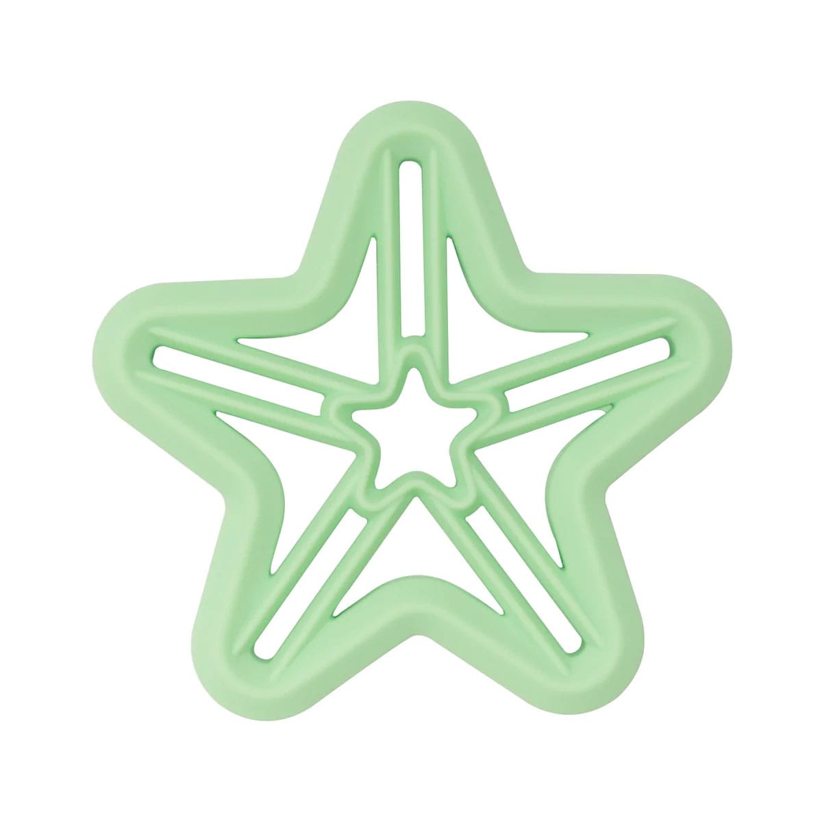 Little Woods Shooting Star Silicone Baby Teether Mint