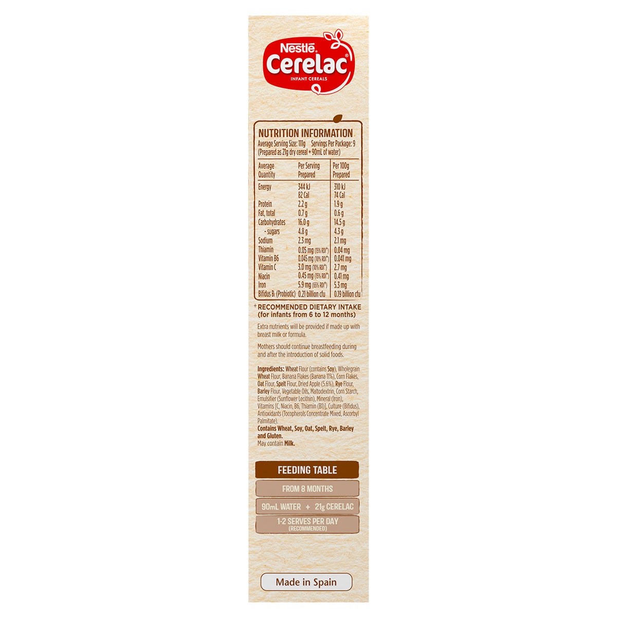 Cerelac Cereal With Banana & Apple 8 Months+ 200G