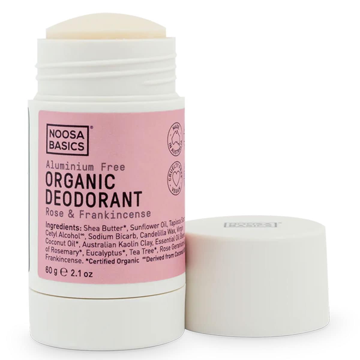 Noosa Basics Rose & Frankincense Deodorant Stick 60G