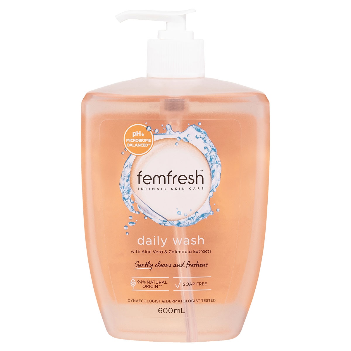 Femfresh Intimate Daily Wash 600Ml Pump