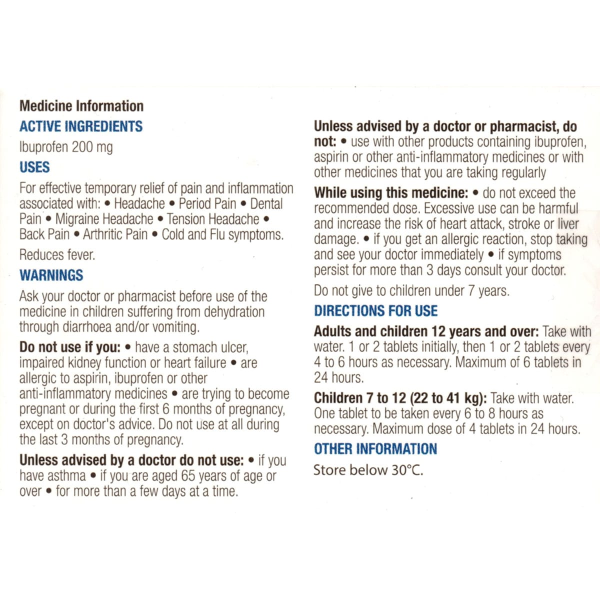 Chemists Own Ibuprofen (200mg) Pain & Inflammation Relief 96 Tablets