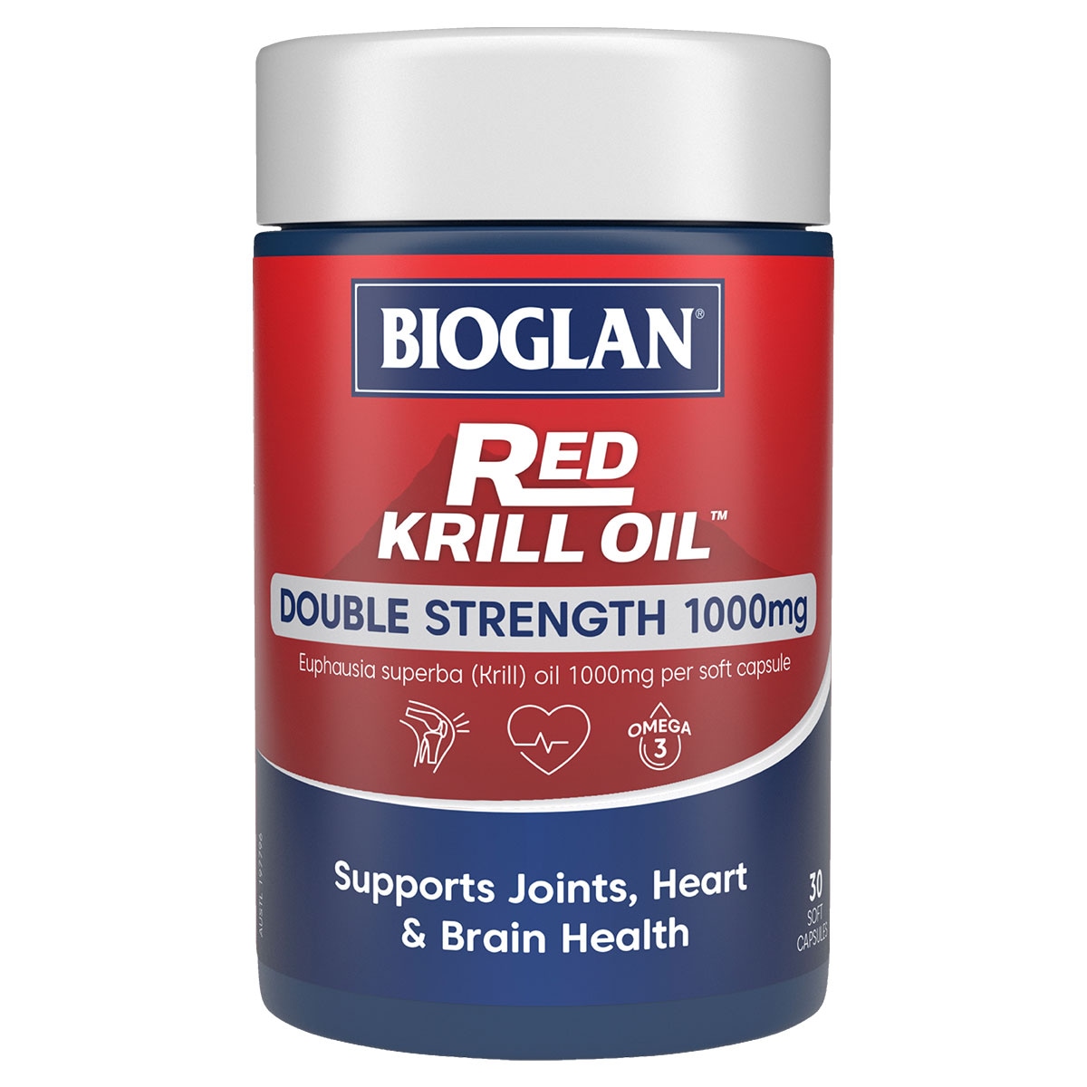 Bioglan Red Krill Oil Double Strength 1000Mg 30 Capsules