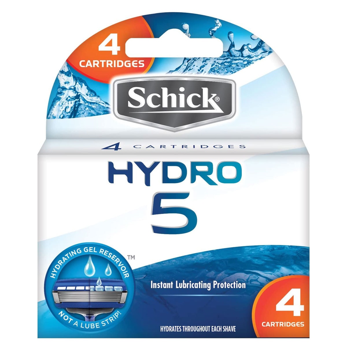 Schick Hydro 5 Razor Refill Cartridges 4 Pack