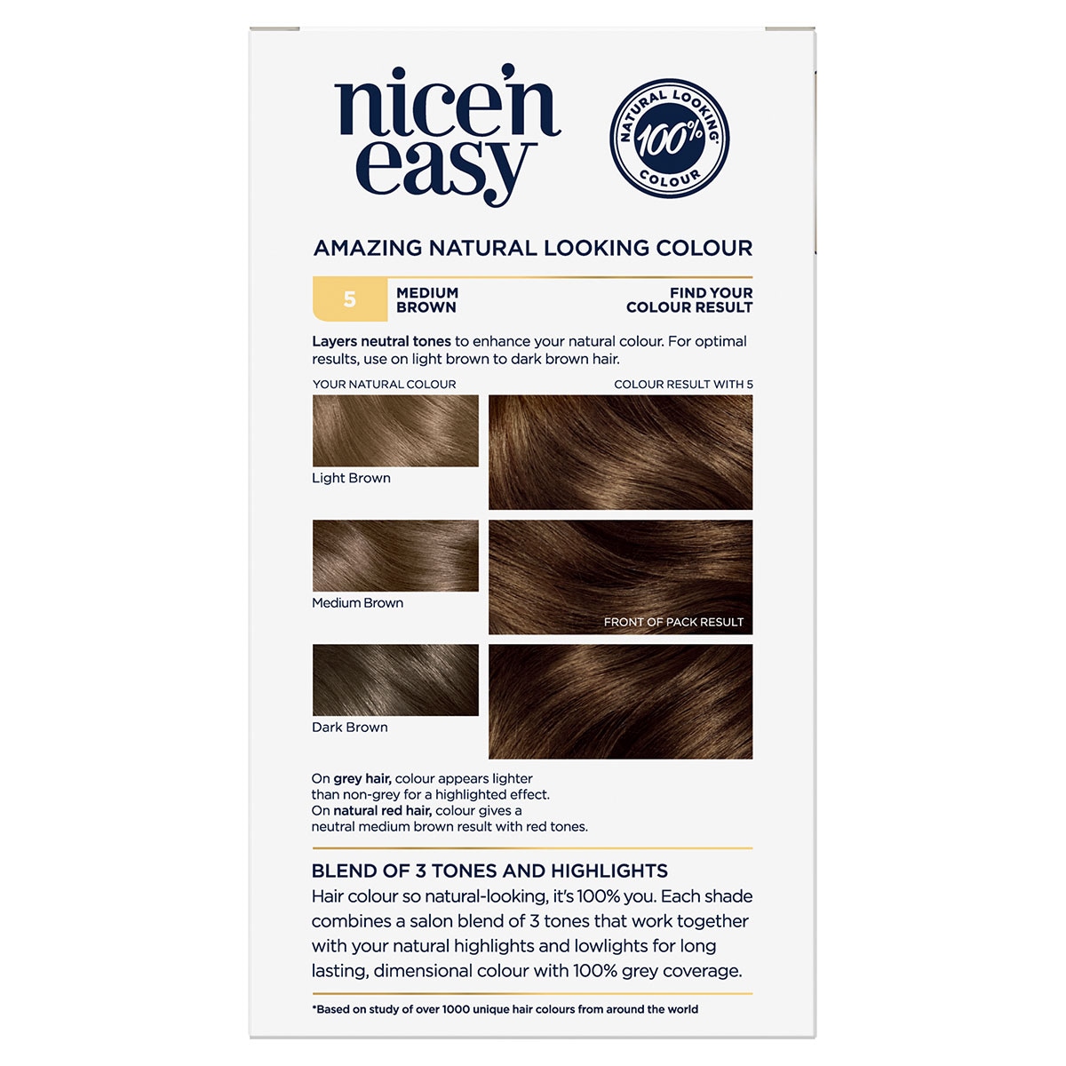 Clairol Nice N Easy 5 Natural Medium Brown Hair Colour