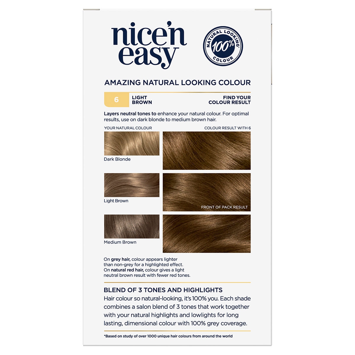 Clairol Nice N Easy 6 Natural Light Brown Hair Colour