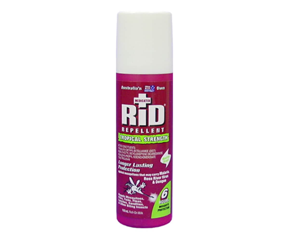 Rid Medicated Tropical Strength Antiseptic Insect Repellent Roll On Milk 100Ml