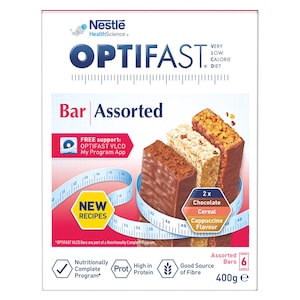 Optifast Vlcd Bars Assorted Flavours 6 Pack