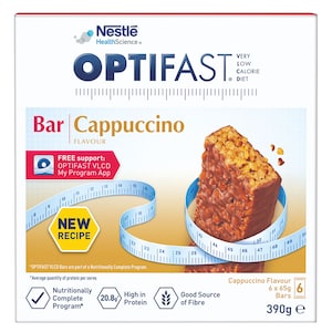 Optifast Vlcd Bars Cappucino 65G X 6 Pack