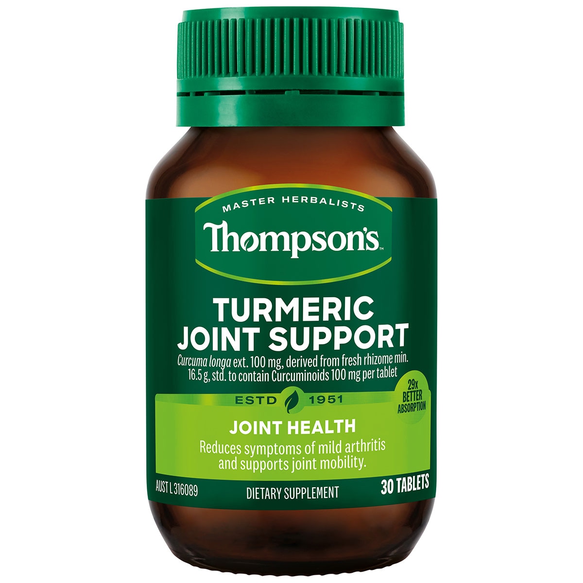 Thompsons Turmeric Joint Support 30 Tablets