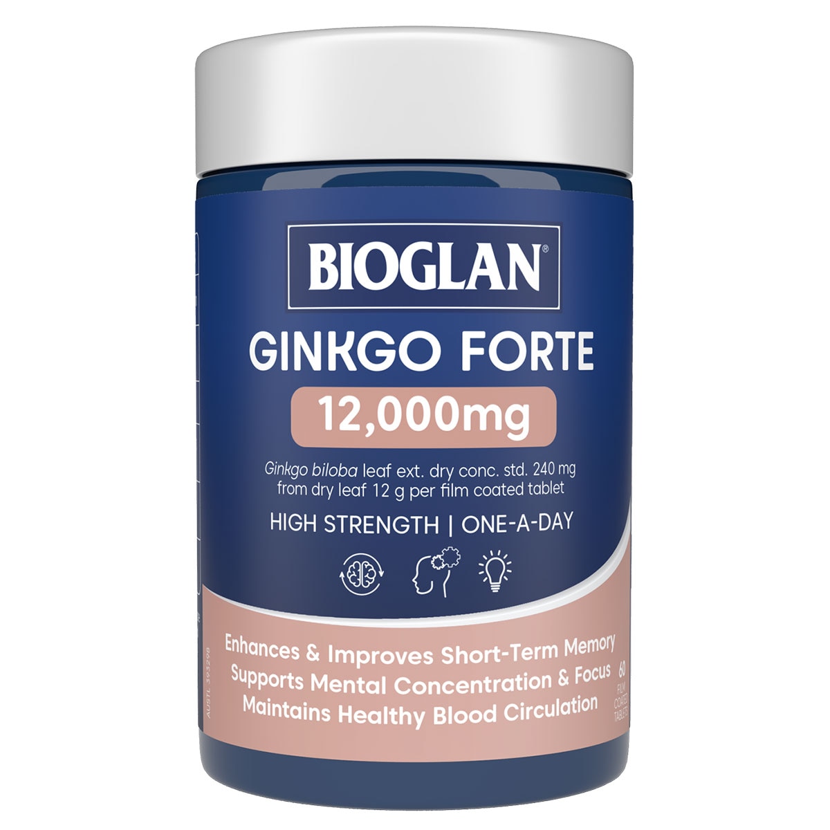 Bioglan Ginkgo Forte 12000Mg 60 Tablets