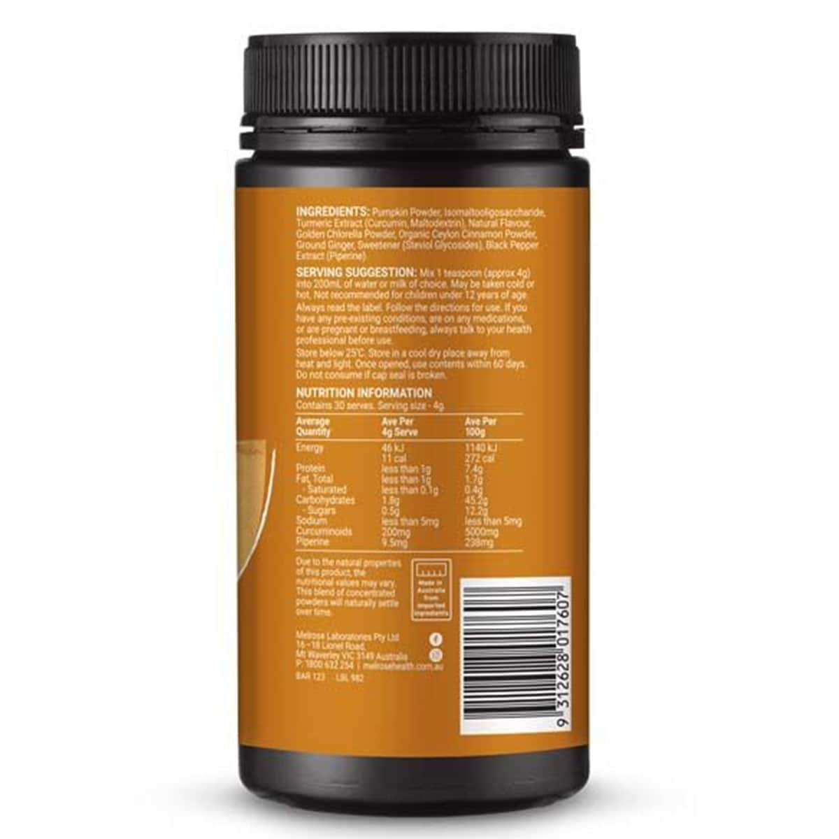 Melrose High Strength Turmeric Superblend 120G