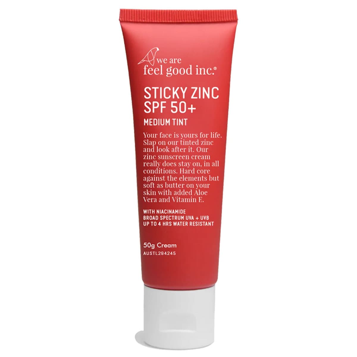 We Are Feel Good Inc. Sticky Zinc Spf50 Medium Tint 50G