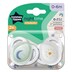 Tommee Tippee Closer To Nature Night Time Soothers 0-6 Months 2 Pack (Colours Selected At Random)