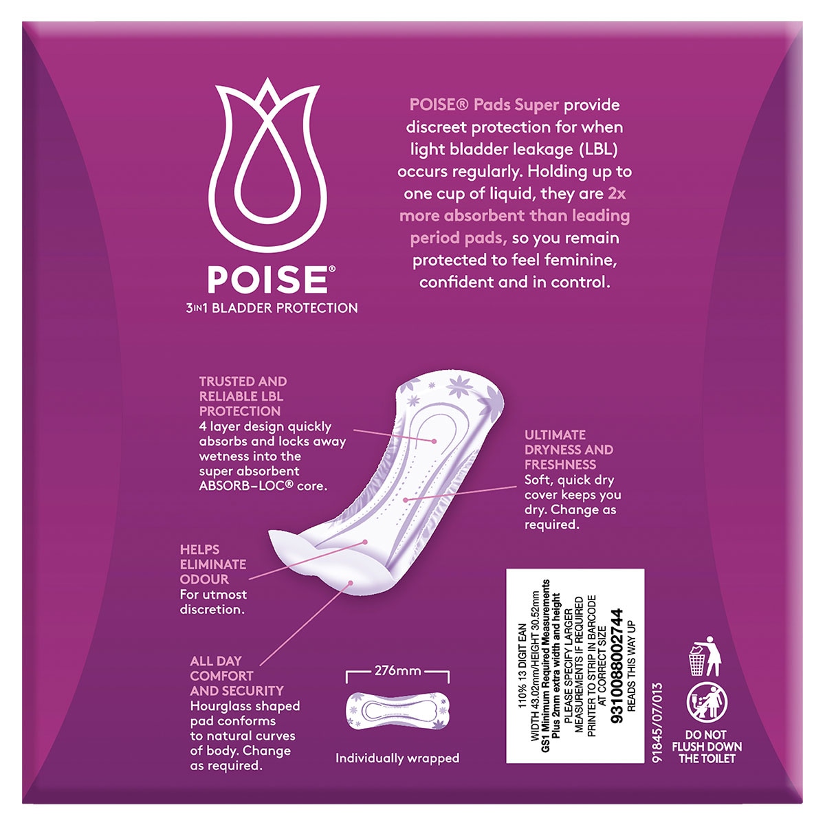 Poise Pads Super 28 Pack