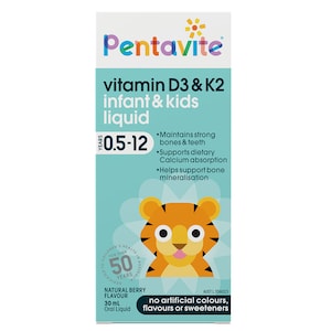 Pentavite Kids Vitamin D3 & K2 Liquid 30Ml