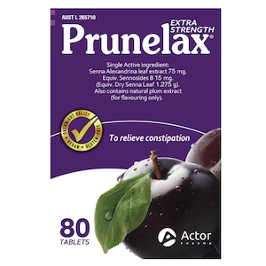 Prunelax Extra Strength Laxative 80 Tablets