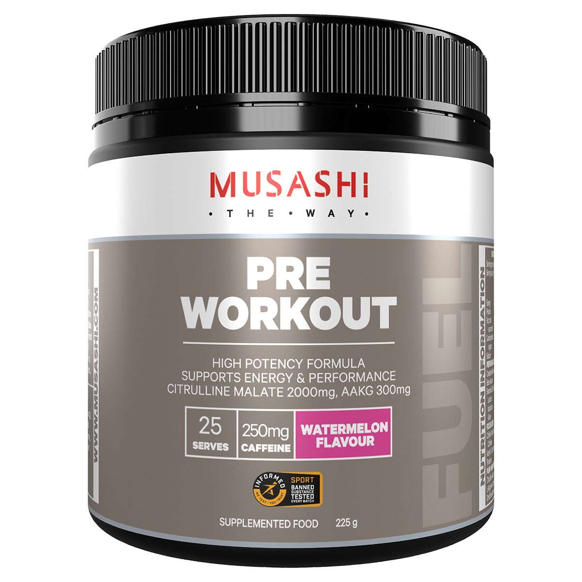 Musashi Pre Workout Watermelon Flavour 225G