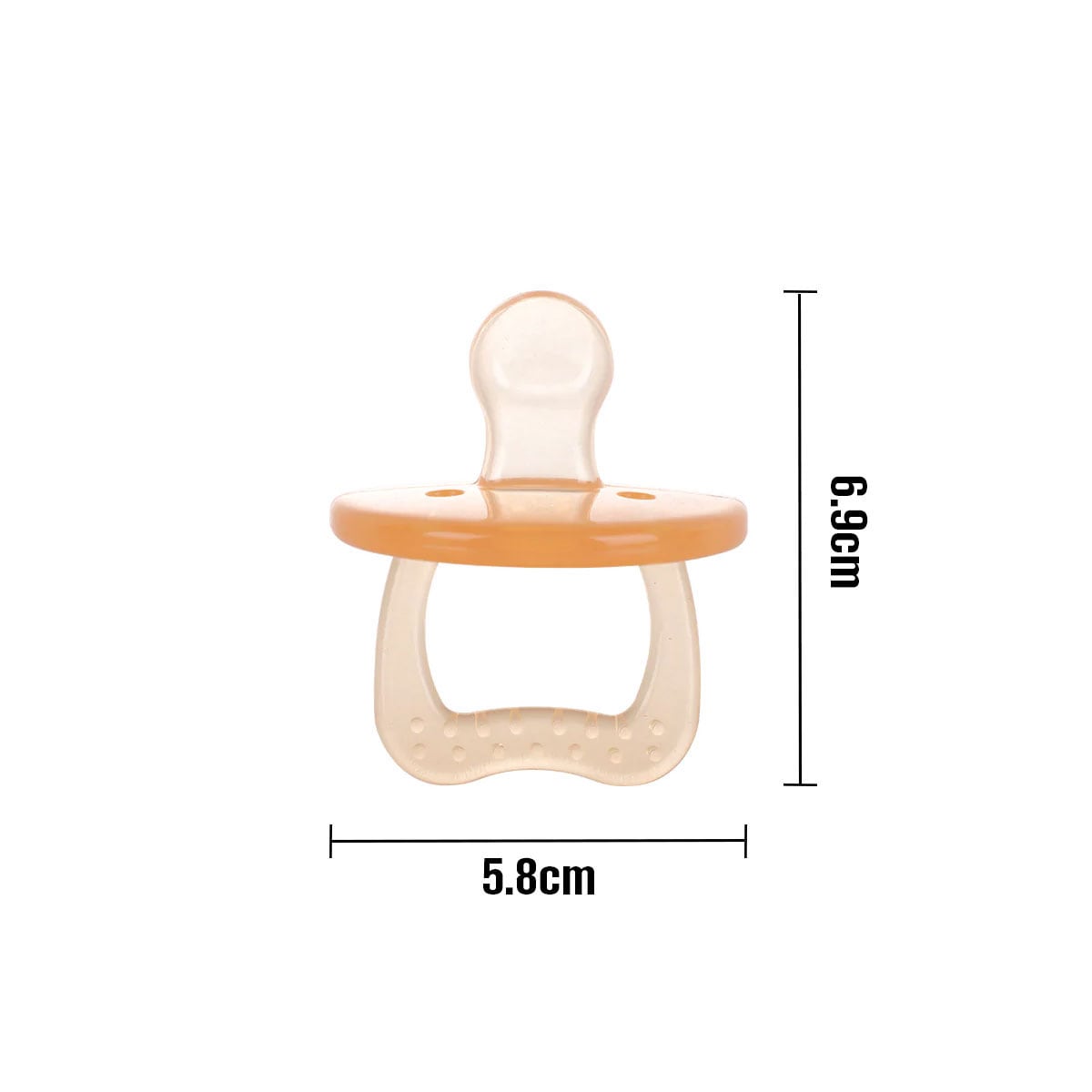 Haakaa Baby Silicone Dummy 3 Months+ Apricot 1 Pack