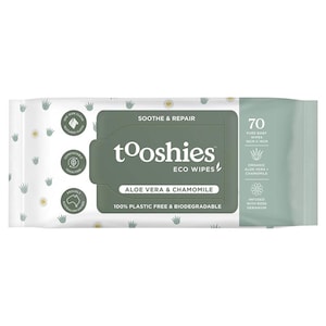 Tooshies By Tom Aloe Vera & Chamomile Wet Wipes 70 Pack