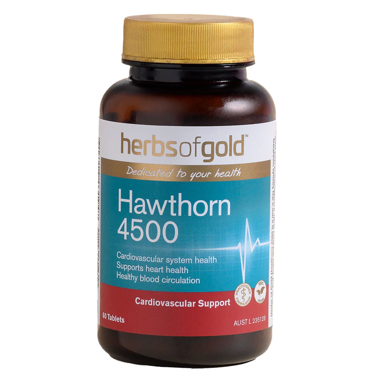 Herbs Of Gold Hawthorn 4500 60 Tablets