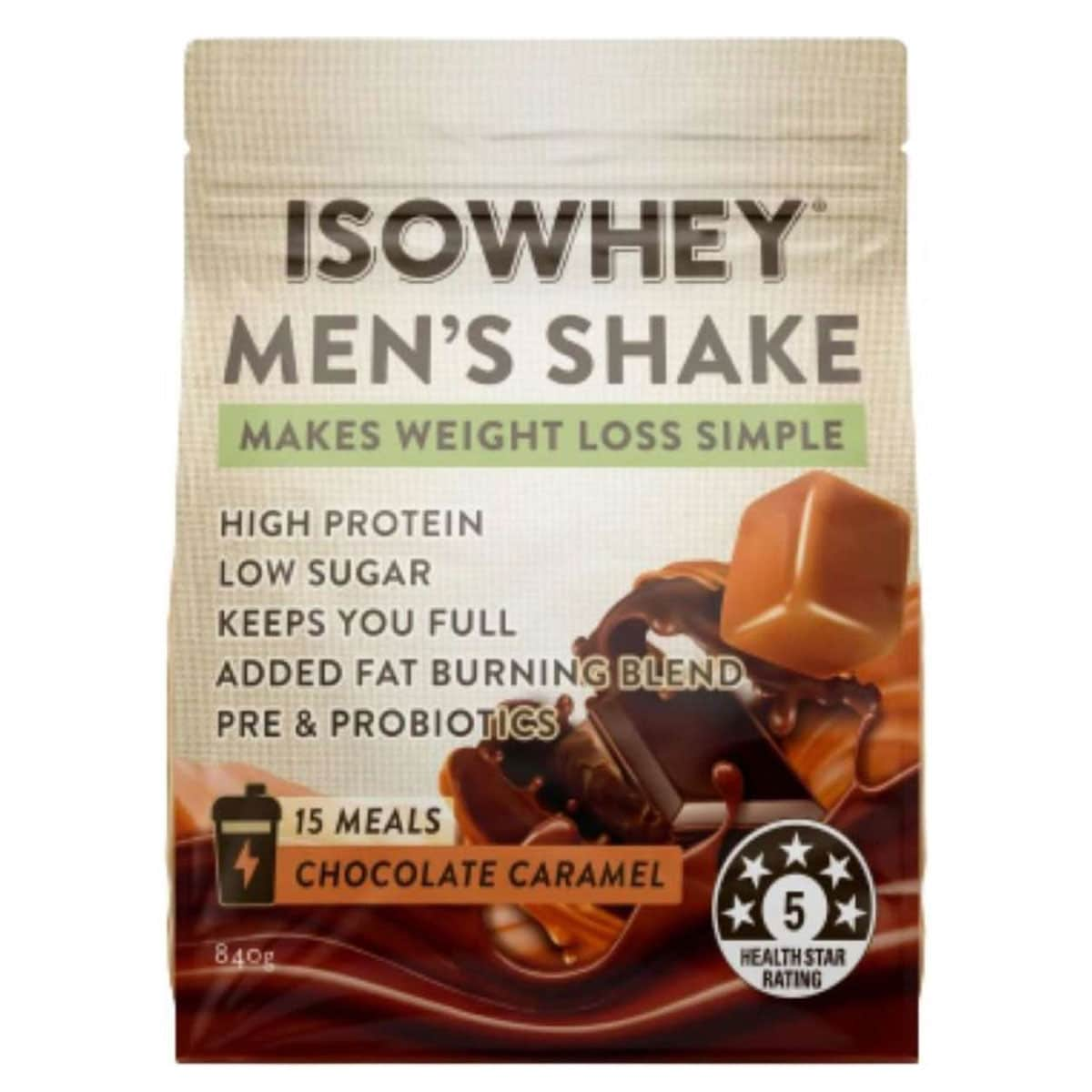 Isowhey Men's Shake Choc Caramel 840G