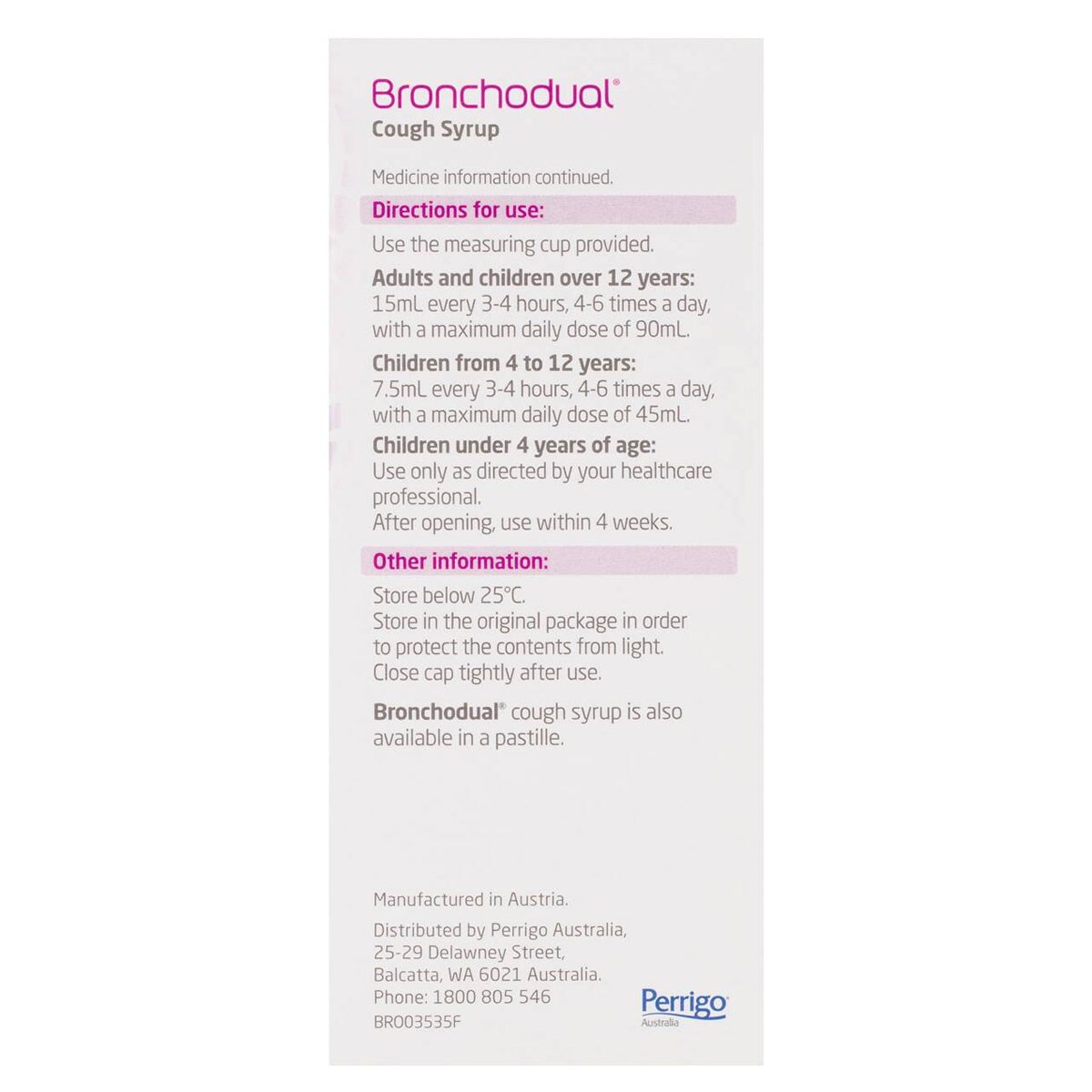 Bronchodual Cough Syrup Dual Action 200mL