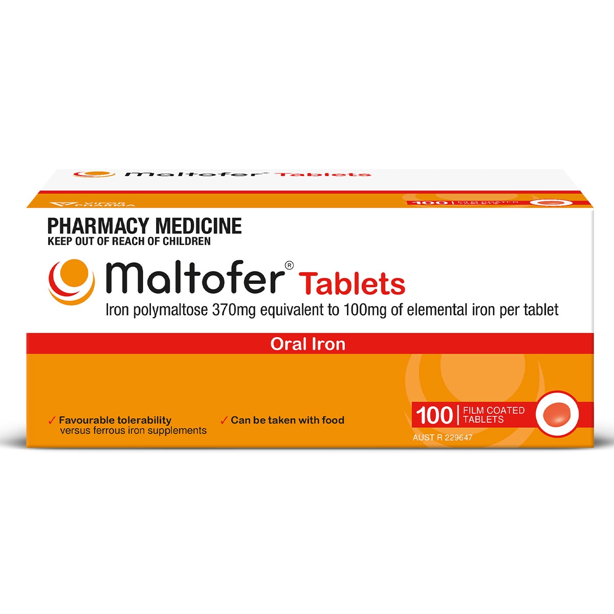 Maltofer Iron Tablets 100mg 100 Pack