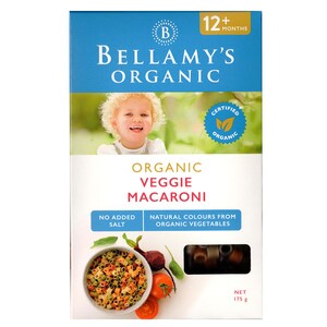 Bellamys Organic Veggie Macaroni 175g