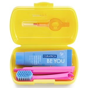 Curaprox Travel Set With Toothbrush & Toothpaste (Assorted Colours)