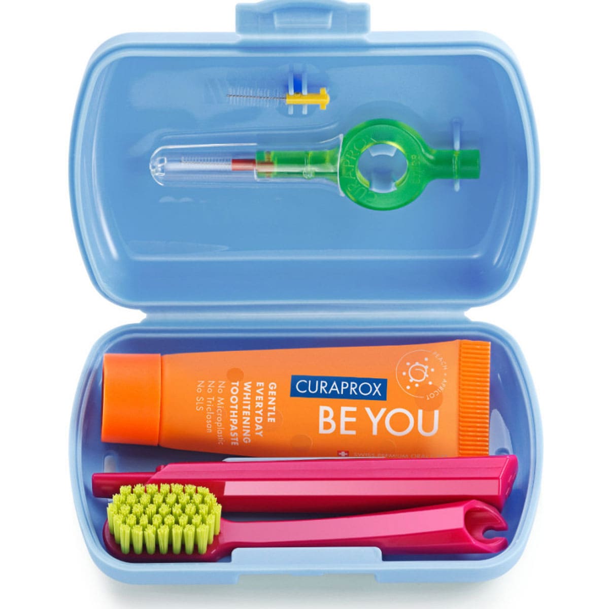 Curaprox Travel Set With Toothbrush & Toothpaste (Assorted Colours)